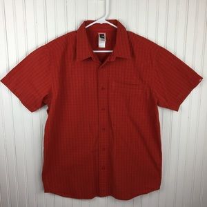 North Face Button Front Short Sleeve Casual Shirt